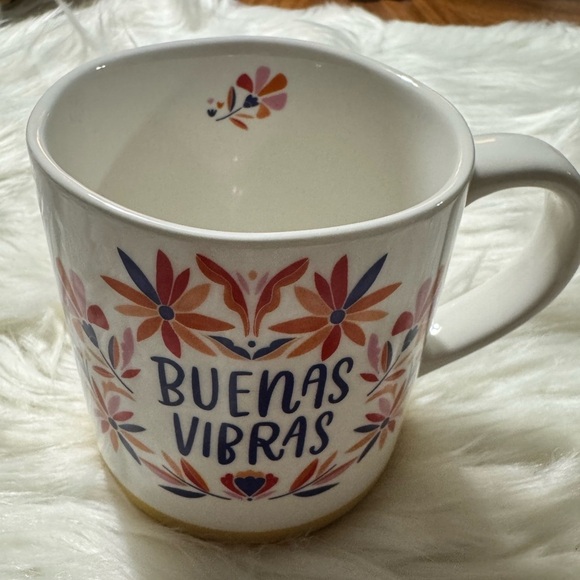 2 Pc Threshold 16oz Stoneware Buenas Vibras Mugs White, NWT - Picture 1 of 6